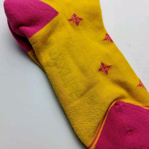 Voxx Life Stasis Neuro Socks Wellness Crew Floral Star Size S (Women's 4-7) - Picture 2 of 4